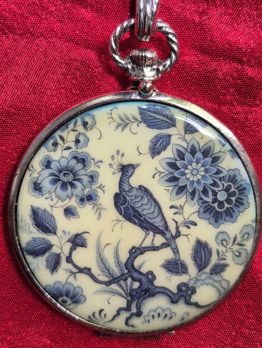 Vintage Goldette Peacock Locket